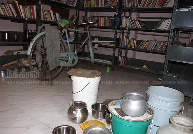  Village Library, which has become an elderly home Students are unable to read!